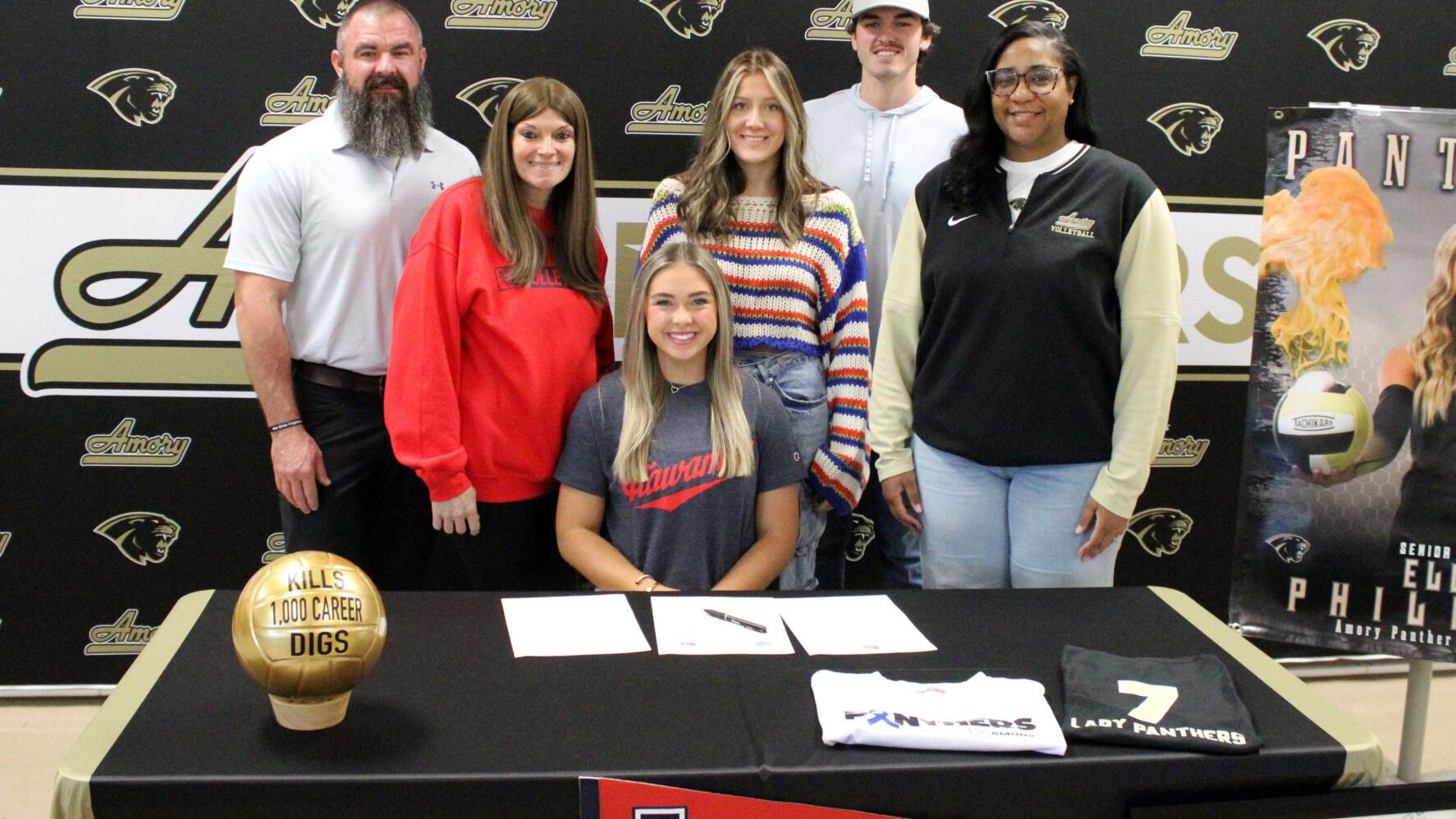 Amory’s Phillips signs with ICC volleyball
